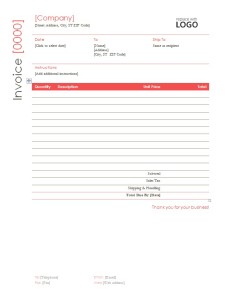 Construction Invoice Template - Free Formats Excel Word
