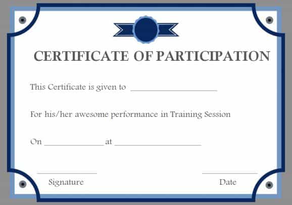 5+ Free Training Certificate Templates - Free Formats Excel Word